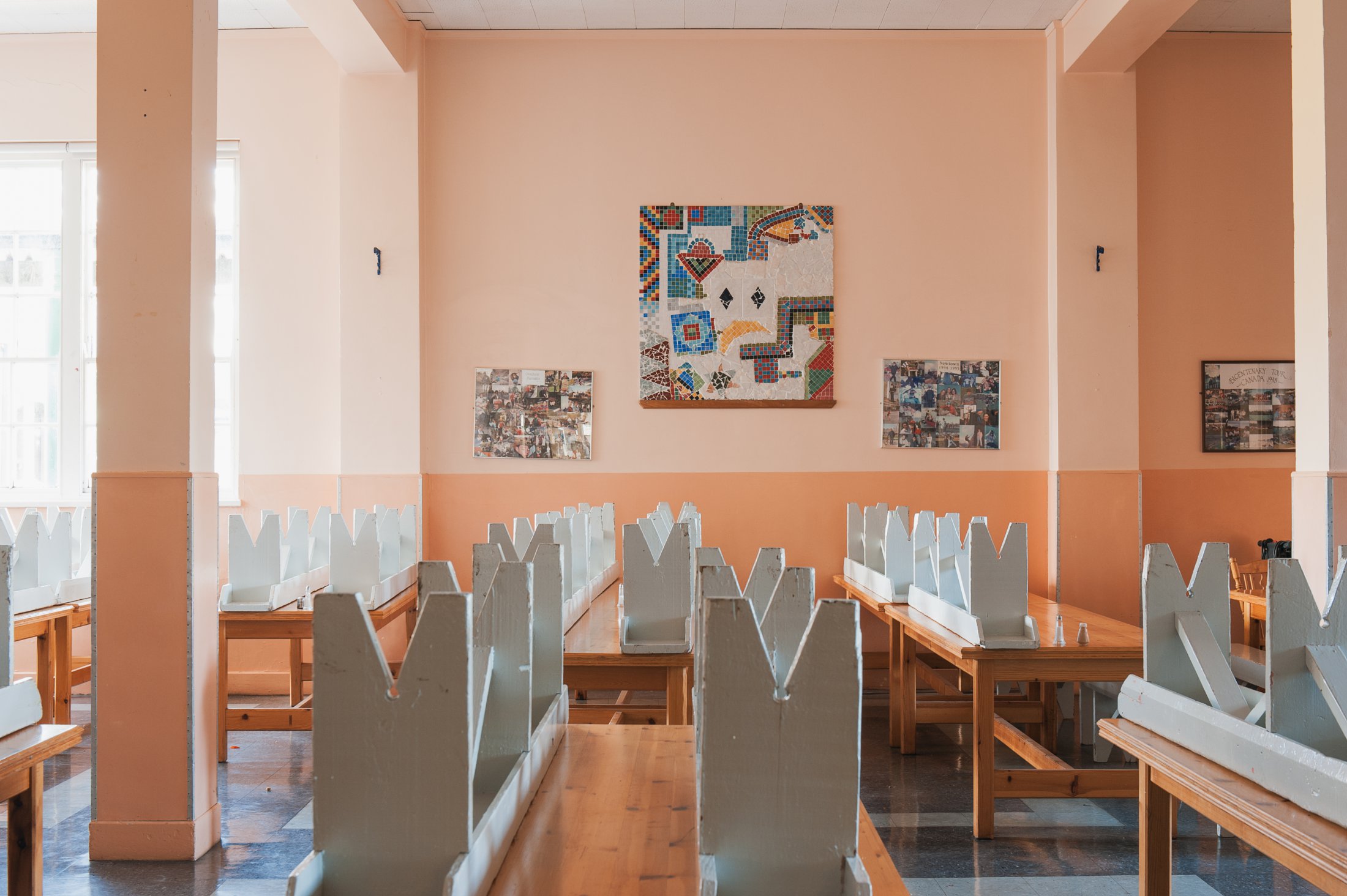 Upturned Dining Benches