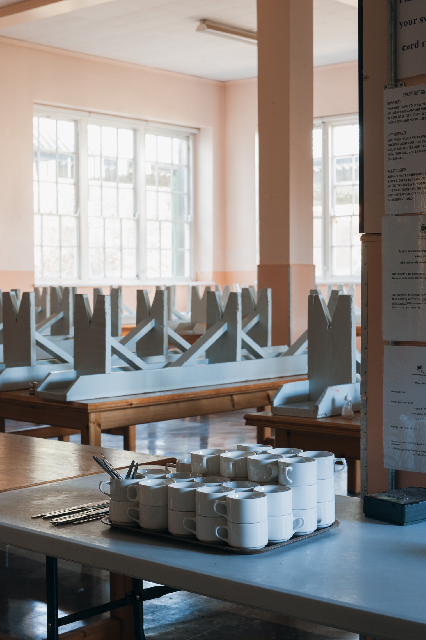 Upturned Dining Room Benches Mugs